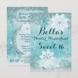 Frysta inbjudningar till Winter Wonderland Party