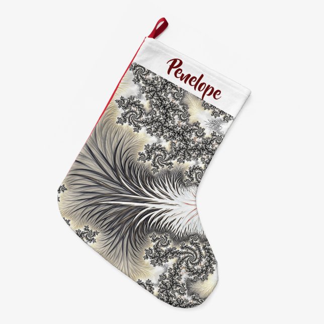 Frysta iskristaller, frysta, yttre, av Namn Stor Julstrumpa (Framsidan (Hängande))