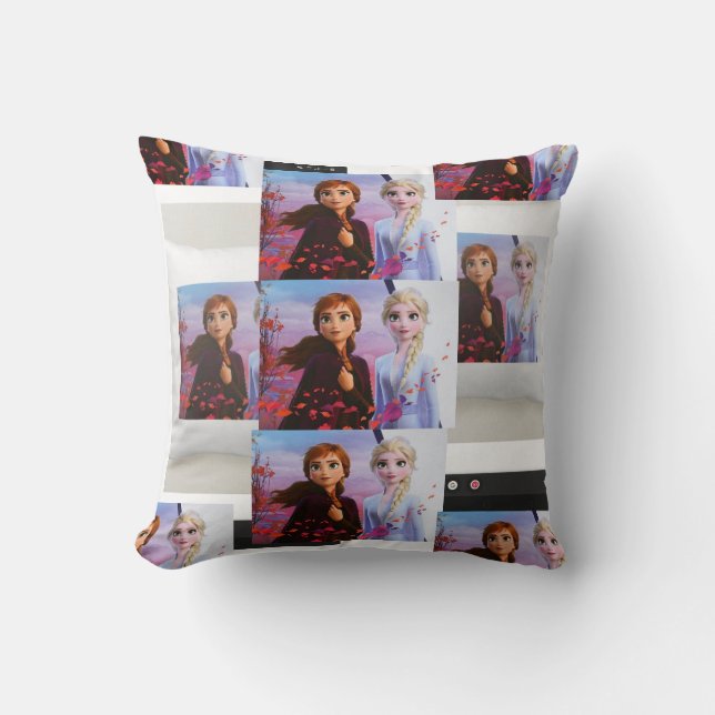 Frysta pelasar och kanonkuddar kudde (Framsida)