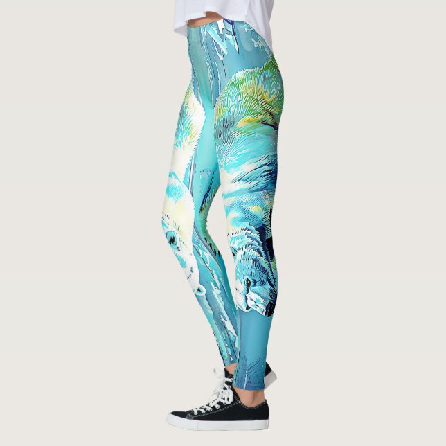 "Frysta Vilder: Björnresa" Leggings (Vänster)