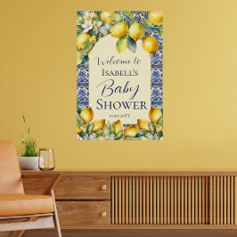 Frystorkade plattor, vattenfärg citron baby poster