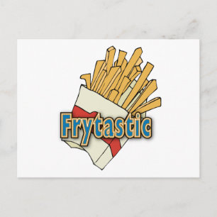 Frytastisk ~ Fransk Fries Fantastiskt segment Mat Vykort