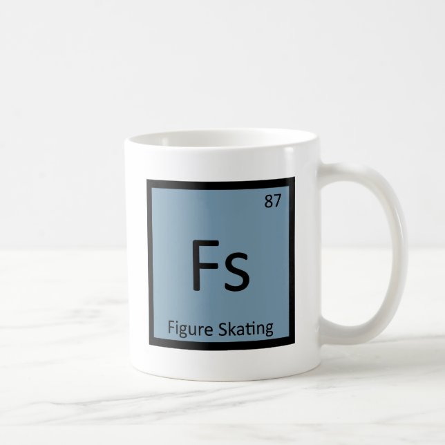 Fs - Symbol för konståkningsportkemi Kaffemugg (Höger)