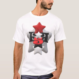 FSF 'Staplade staplar'-logotyp Basic White T Shirt
