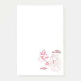 FSH - Sluta tillräckligt med J/K Kärlek Du - ASL-d Post-it Block