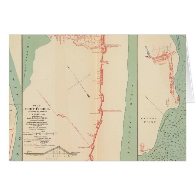 Ft Fisher Hälsningskort (Framsidan Horizontal)