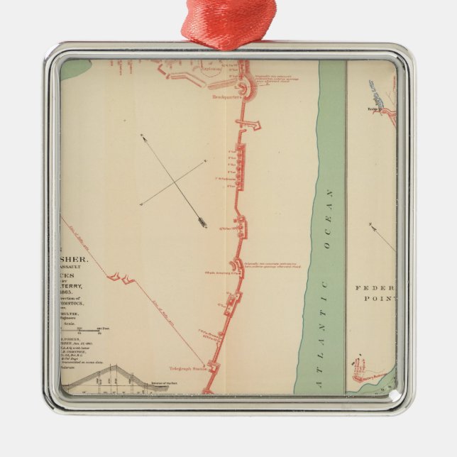 Ft Fisher Julgransprydnad Metall (Framsidan)