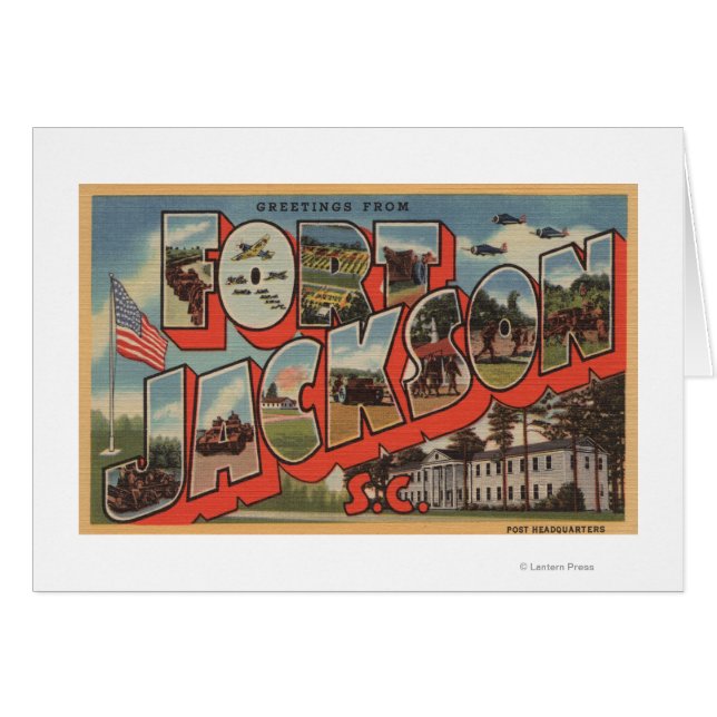 Ft. Jackson, South Carolina - Large Brev Scene Hälsningskort (Framsidan Horizontal)