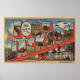Ft. Jackson South Carolina - stor brevplats Poster