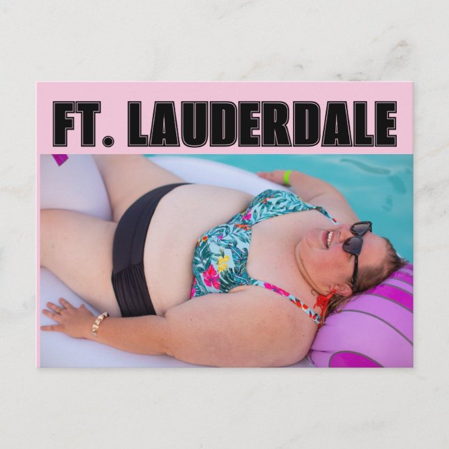FT. LAUDERDALE BATHBEAUTY-vykort Vykort (Framsida)