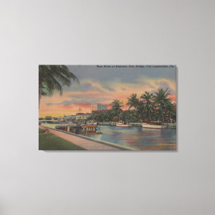 Ft. Lauderdale, FL - New River View & Andrews Canvastryck