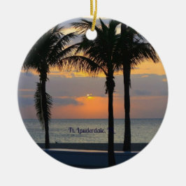 Ft. Lauderdale Sunrise Julgransprydnad Keramik