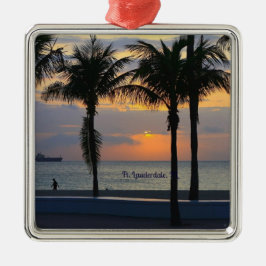 Ft. Lauderdale Sunrise Julgransprydnad Metall