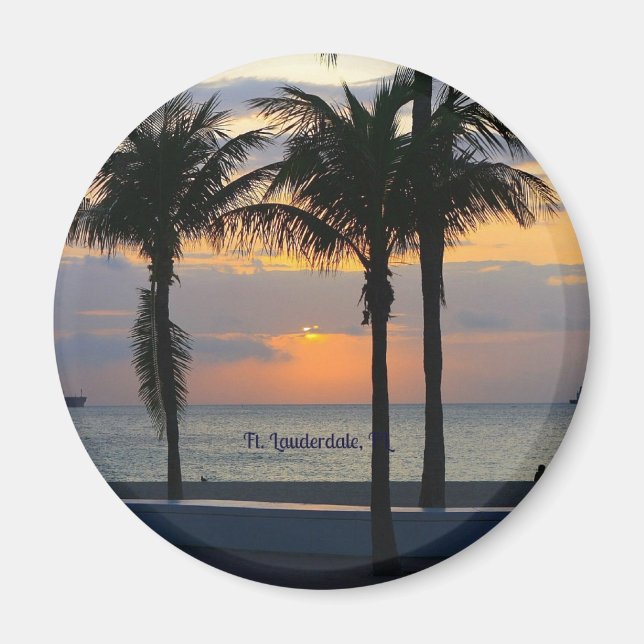 Ft. Lauderdale Sunrise Magnet (Framsidan)