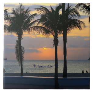 Ft. Lauderdale Sunset Kakelplatta