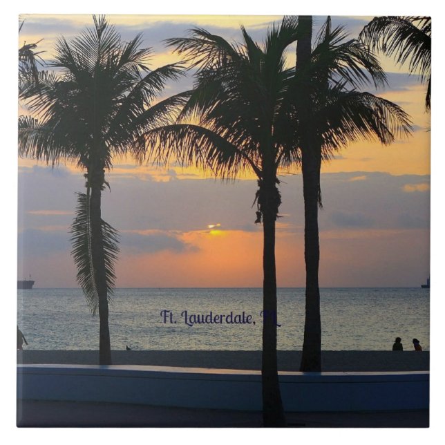 Ft. Lauderdale Sunset Kakelplatta (Framsidan)