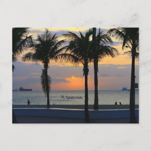 Ft. Lauderdale Sunset Vykort