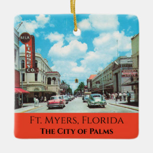 Ft. Myers Florida Julgransprydnad Keramik