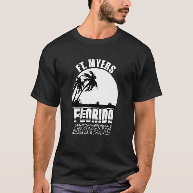 Ft Myers Florida Starong Community Support T Shirt (Framsida)