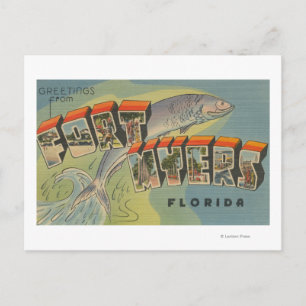 Ft. Myers, Florida - Stora Brev Scenes Vykort