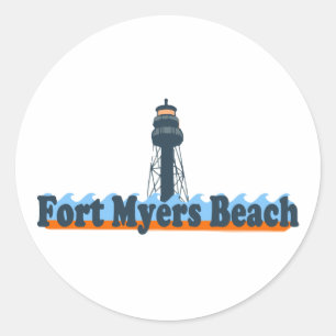 Ft. Myers. Runt Klistermärke