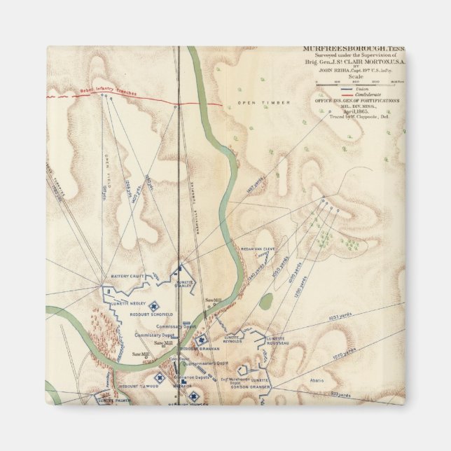 Ft Rosecrans, Tenn Magnet (Framsidan)