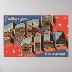Ft. Sill, Oklahoma - Stora Brev-Scenes Poster