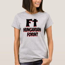 Ft ungersk forint vit t-shirt