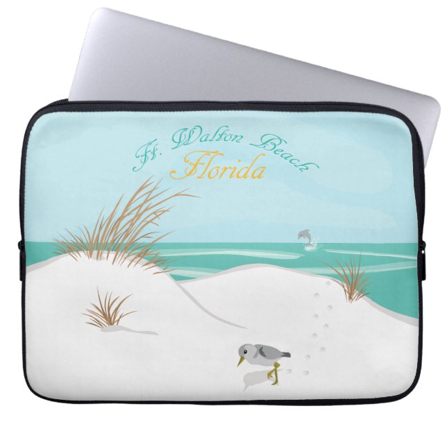 Ft. Walton Beach, Florida Laptop Sleeve (Framsidan)