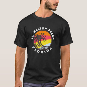 Ft Walton Beach Florida Vacation Souvenir Ocean Wa T Shirt
