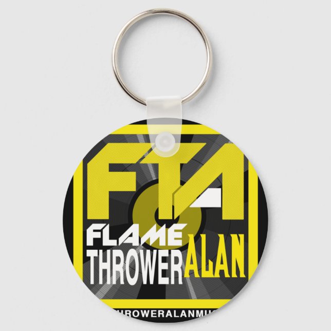 FTA Flame Thrower Alan Music Apparel & Merchandise Nyckelring (Framsida)