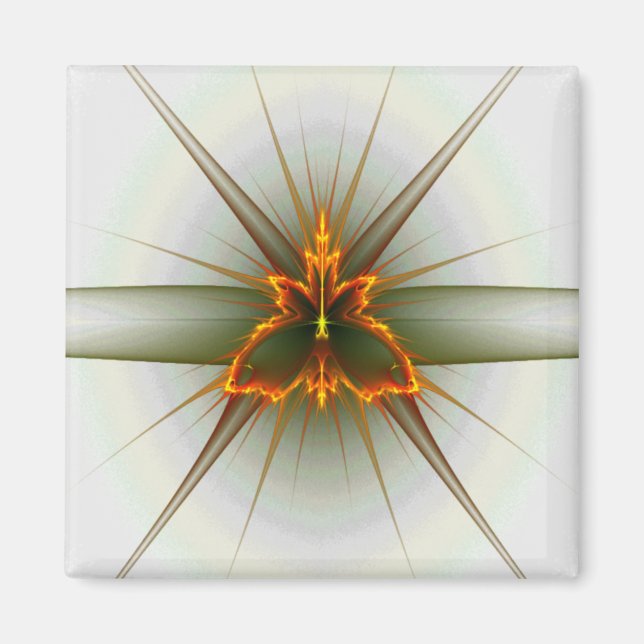 Ftalfjäril (välj Bakgrund Färg) Magnet (Framsidan)