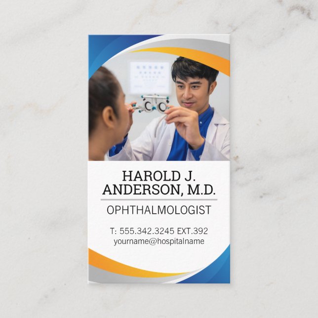 Ftalmolog | Optometri Visitkort (Framsida)