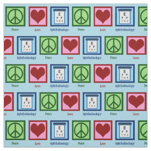 Ftalmolog Peace Kärlek-oftalmologi Tyg