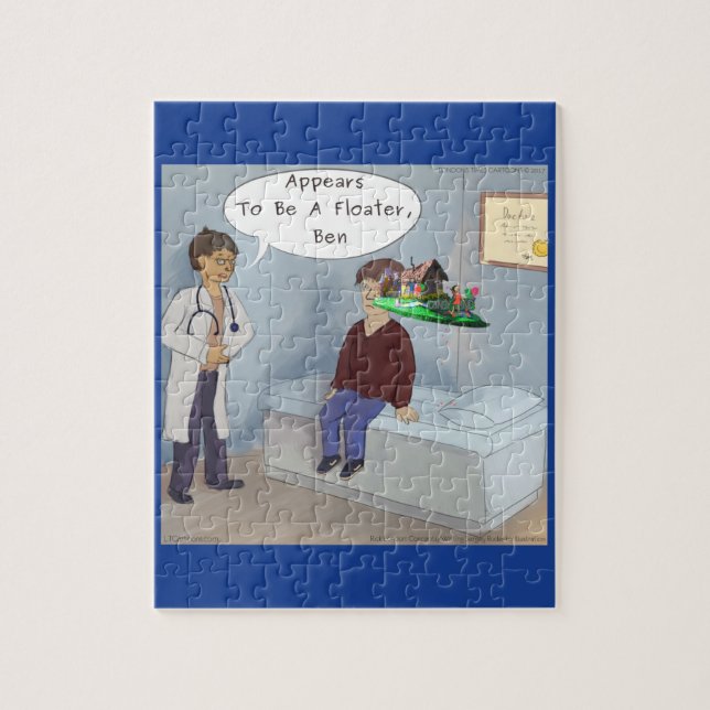 Ftalmologer hittar ett dammmunstycke i Parad Öga Pussel (Vertikal)