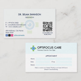 Ftalmologi Clinical Business | Rensa Möte Visitkort