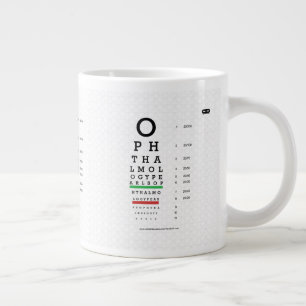 Ftalmologi Pärls Visual Acuity Jumbo Mugg