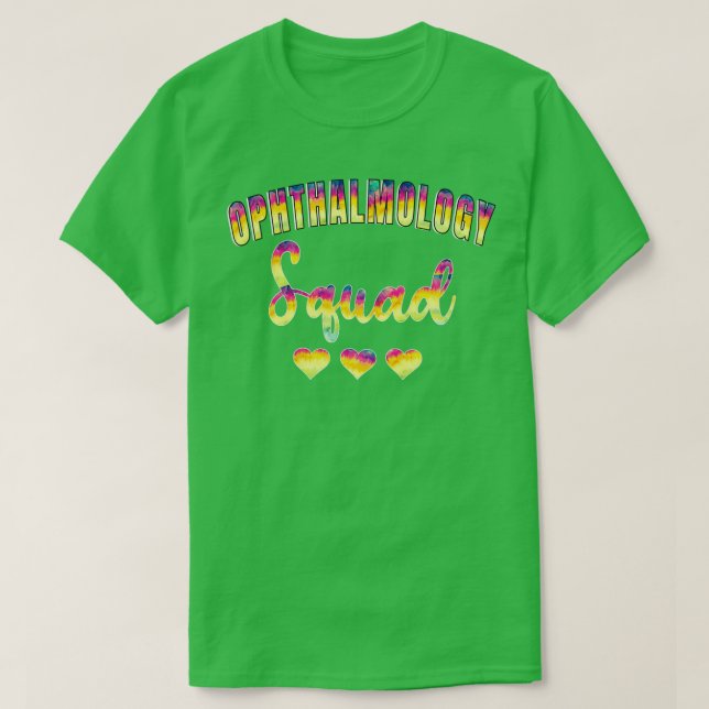 Ftalmologi Squad Tie Dye 2 T Shirt (Design framsida)