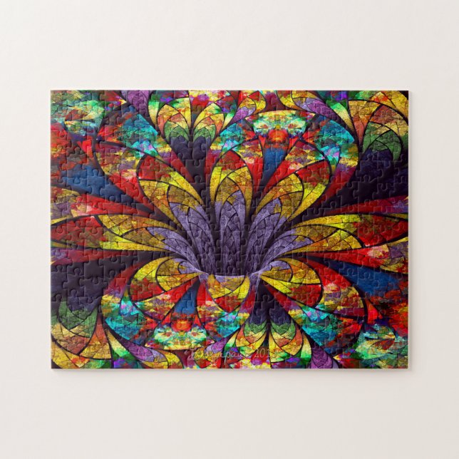 Ftalstensat glas Bloom Puzzel Pussel (Horisontell)