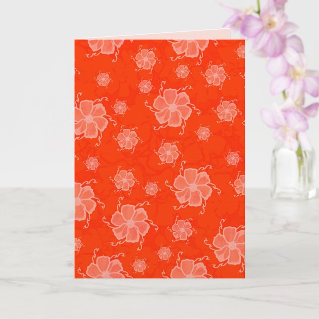 FTF Monokrom 5x7 Tom Kort i Orange (Orkide)