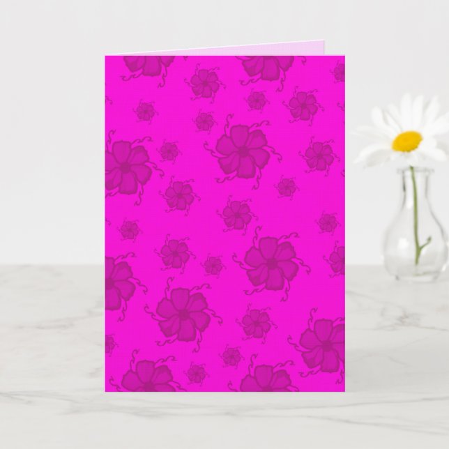 FTF Monokrom 5x7 Tom Kort i Varm Rosa (Liten växt)
