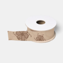 FTF Monokrom Grosgrain-band i jordtoner