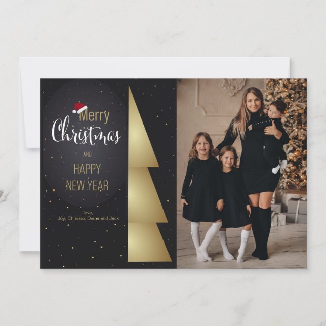 Ftomens Hat Sentiments Photo Helgdag Card Julkort (Framsida)