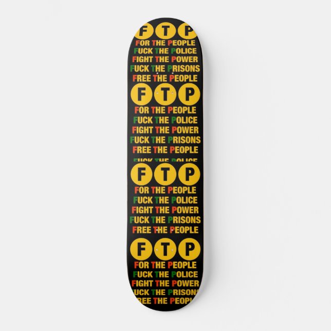 FTP-Skateboard Mini Skateboard Bräda 18,5 Cm (Framsida)