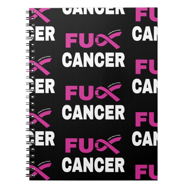 FU CANCER... bröstcancer Anteckningsbok (Framsidan)