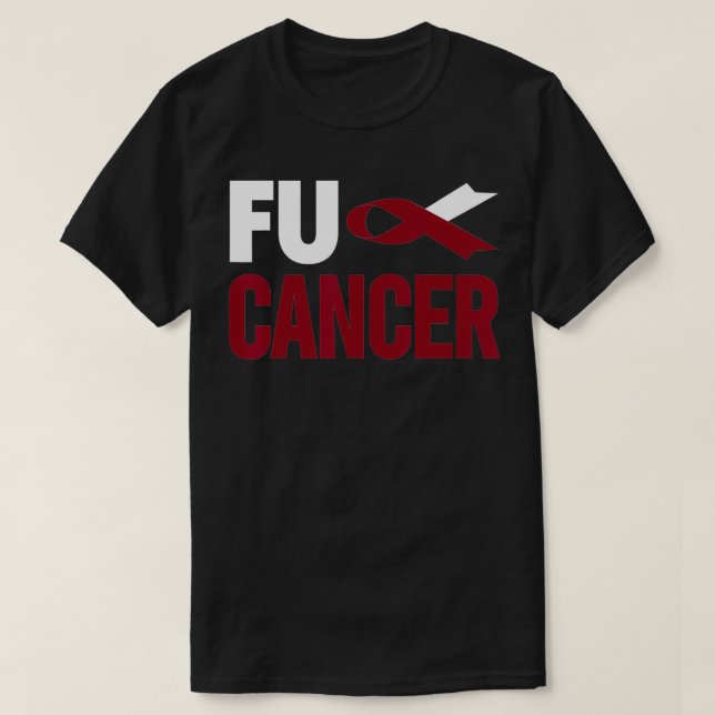 Fu Cancer T Throat Cancer Fu Oral Head Nacke Canc T Shirt (Design framsida)