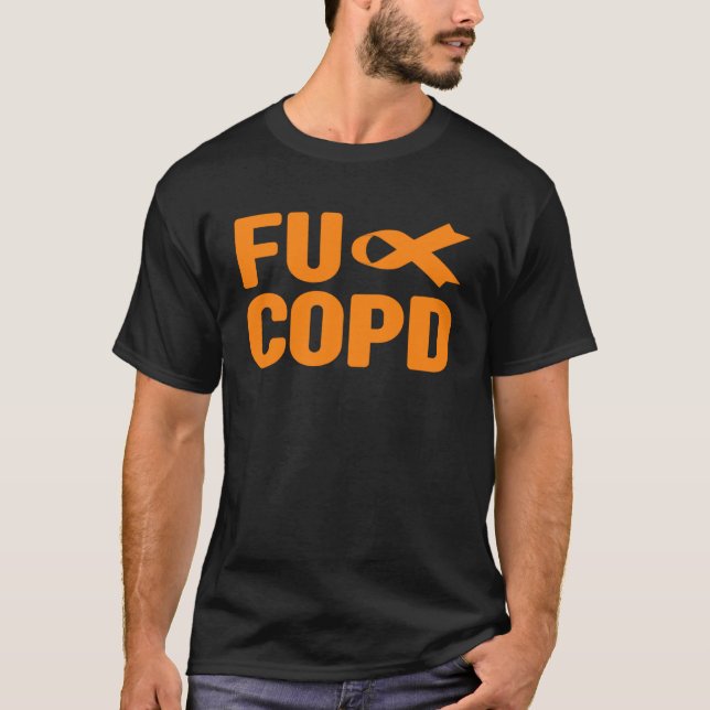 Fu COPD-medvetenhet T-shirt - FU COPD-medvetenhet (Framsida)