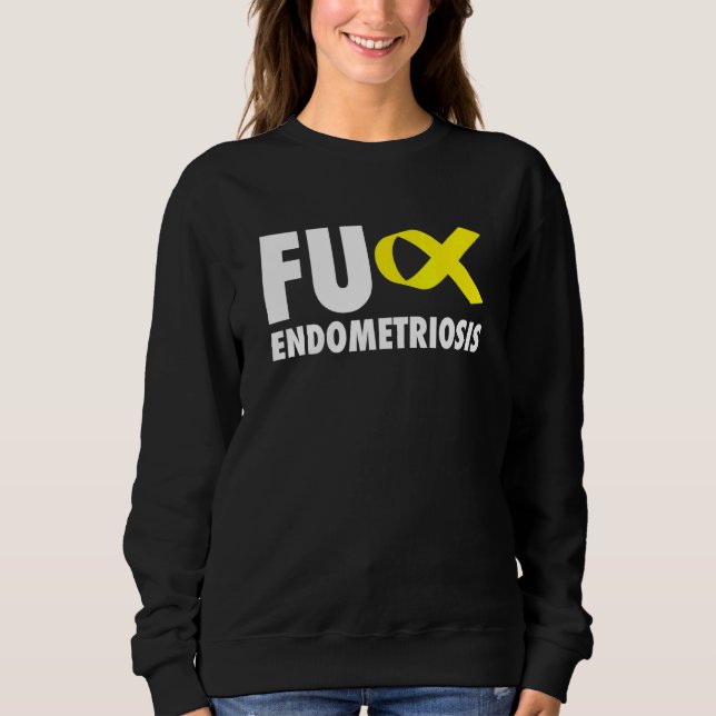 Fu Endometrios Gult Ribbon - Endometrios T Shirt (Framsida)