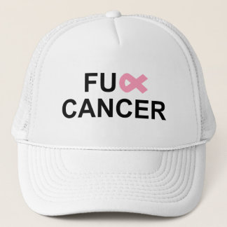 FU ** För bröstcancerband för cancer rosa hatt Keps