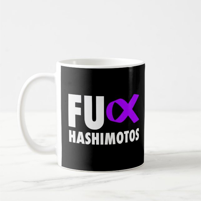 Fu Hashimotos Lila Ribbon - Hashimotos Kaffemugg (Vänster)